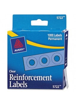 Reinforcement label, Clear - Polyvinyl - 1000/Pack - ave05722